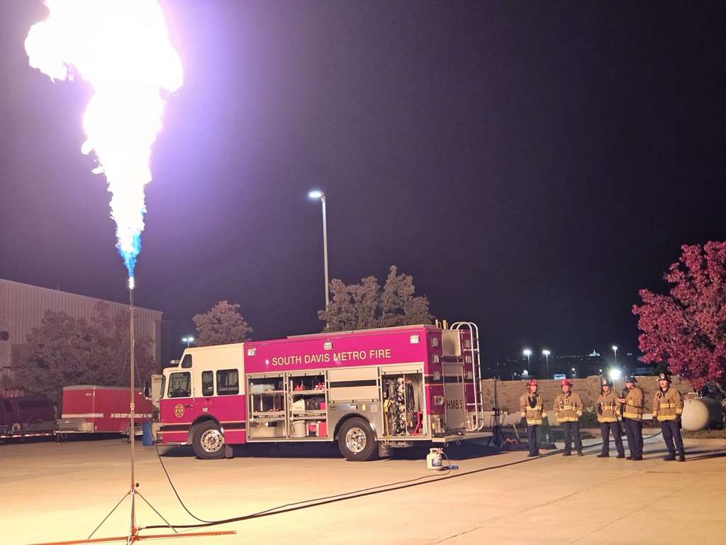 Company 85 practicing flare offs.